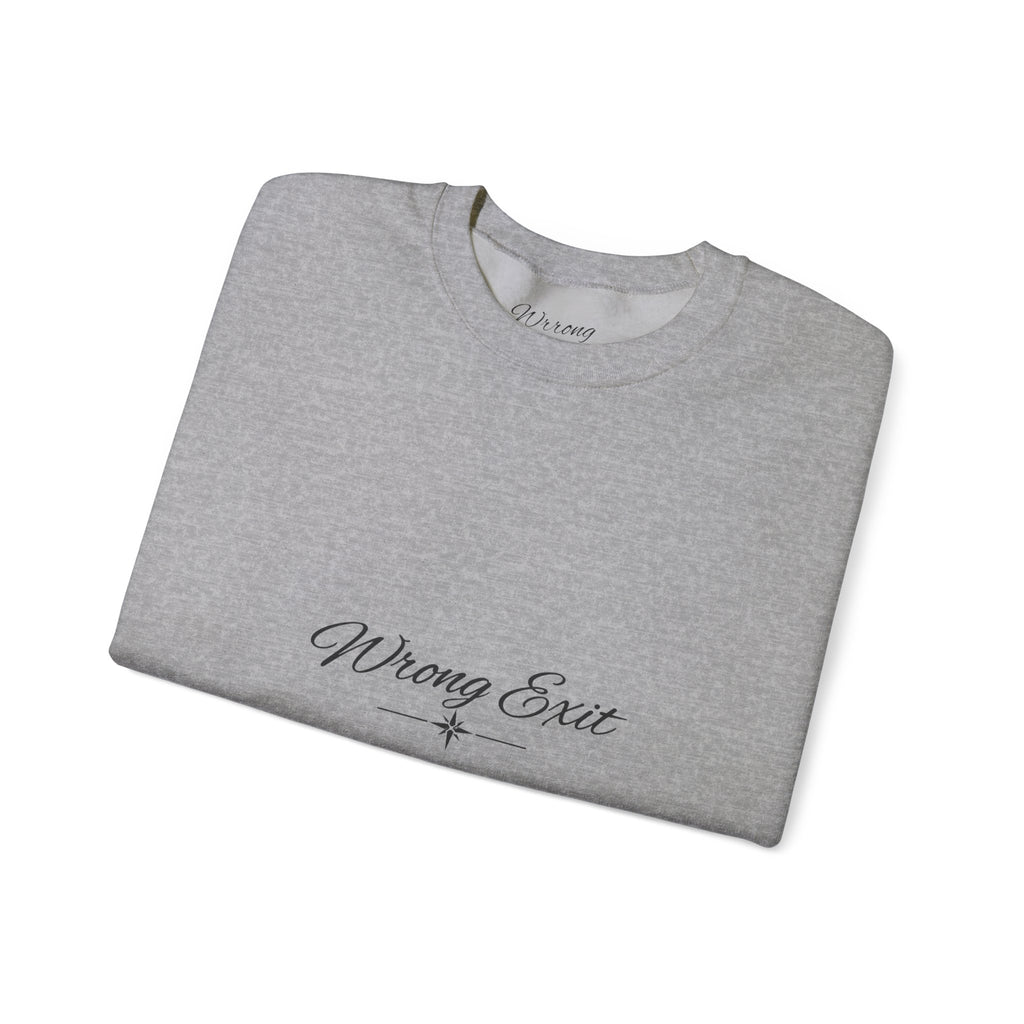 Vintage Road Trip Crewneck Sweatshirt — Scenic Car Photo Back & Graphic Sleeve