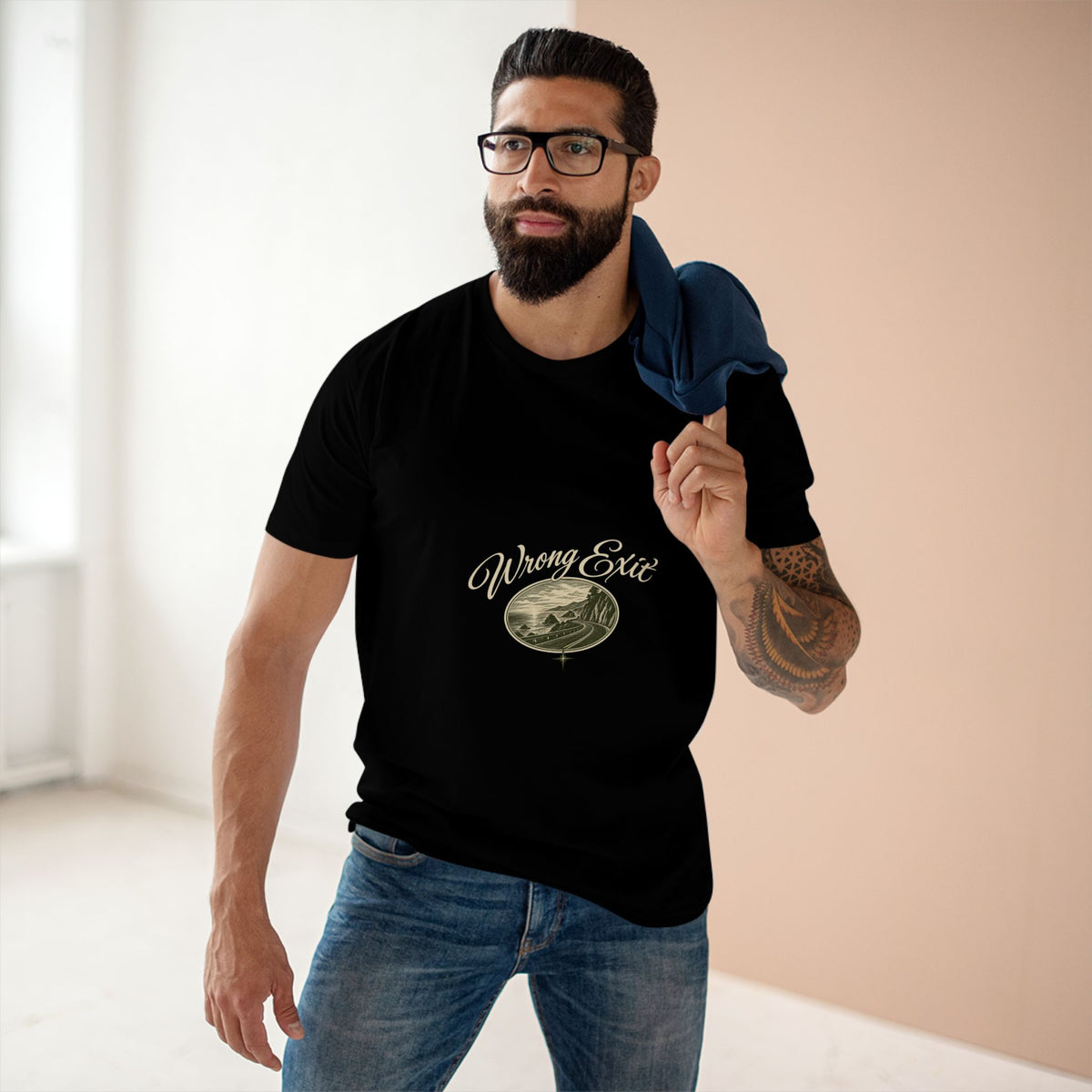 Adventure Road Graphic Tee — "She Lives With Love" Scenic Mountain Road T‑Shirt