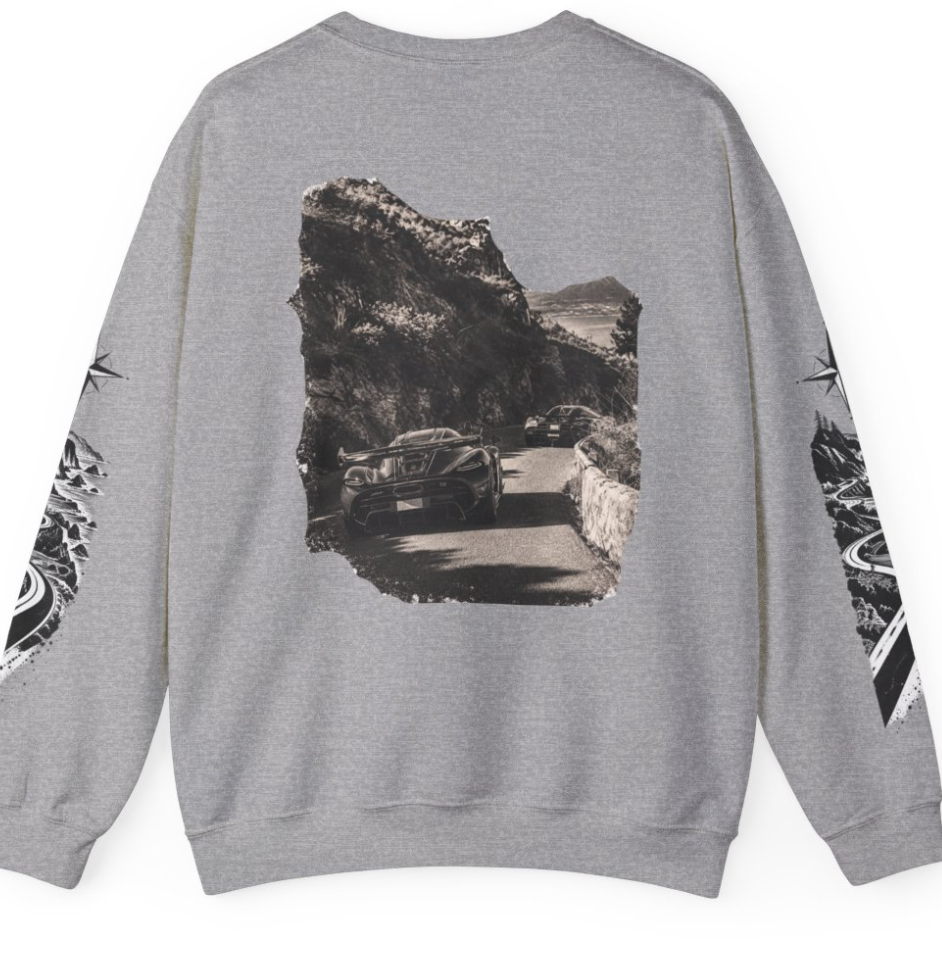 Wrong Exit Coastal Road Crewneck Sweatshirt
