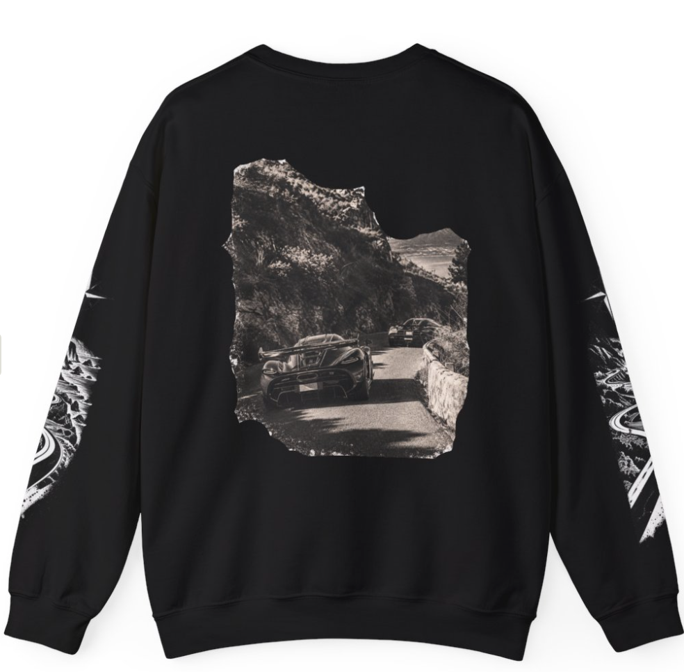 Wrong Exit Coastal Road Crewneck Sweatshirt