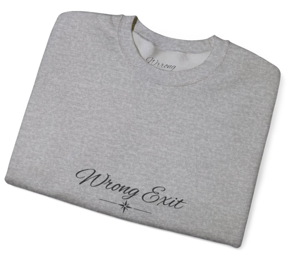 Wrong Exit Coastal Road Crewneck Sweatshirt