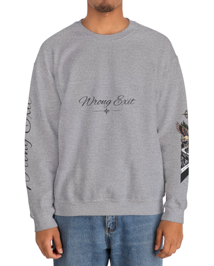 Wrong Exit Coastal Road Crewneck Sweatshirt