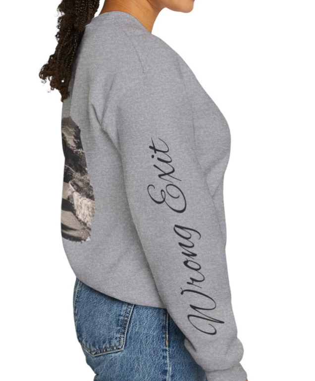 Wrong Exit Coastal Road Crewneck Sweatshirt