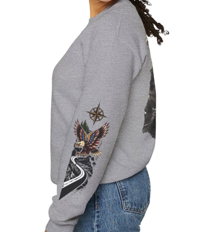 Wrong Exit Coastal Road Crewneck Sweatshirt