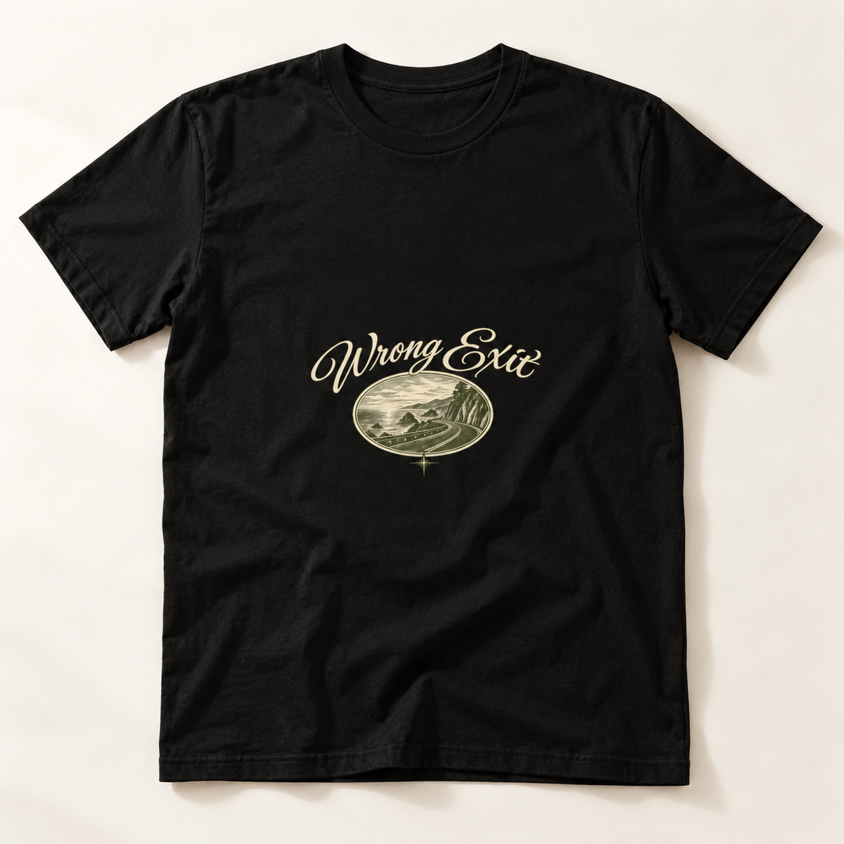 Wrong Exit — The Long Way Home Tee